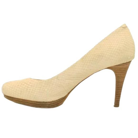 Vince Camuto Snakeskin Textured Leather Pumps - Picture 1 of 14